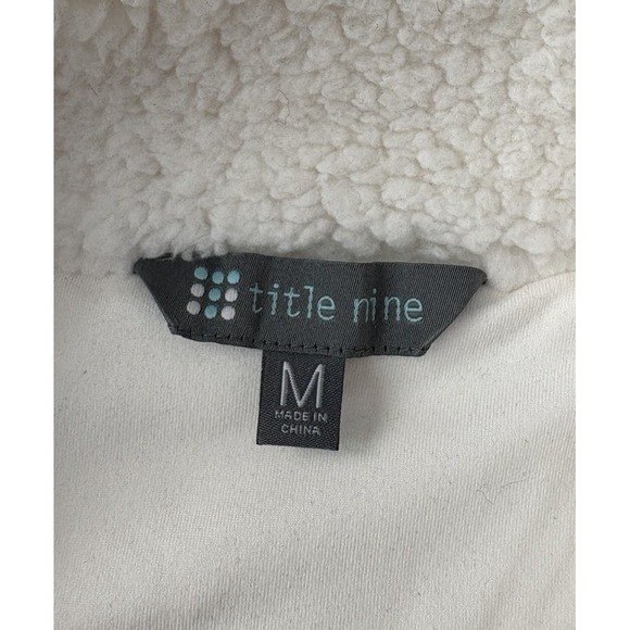 NEW Title Nine Callitrix Fleece Vest Sweater Dress Grey Ivory Sherpa M (8-10) - Picture 7 of 15